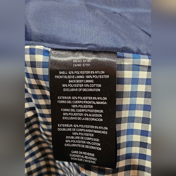 NWT Tommy Hilfiger Men's Classic Front-Zip Filled Micro-Twill Jacket in Khaki - Picture 10 of 12